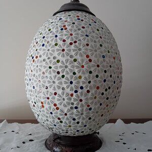 Ceramic Mosaic Glass Egg Ceiling Hanging Light lamp
